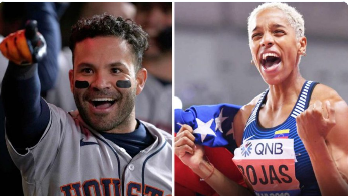 Yulimar Rojas y José Altuve fueron declarados los Atletas del Año en Venezuela
