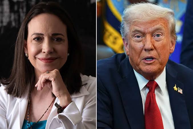Trump habló sobre posible retorno de Machado a Venezuela: «Yo no le dije que no regresara»